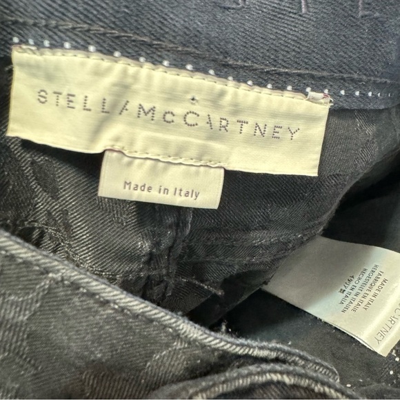 Stella McCartney Black Camo Print Stretch Mid Rise Skinny Jeans - Picture 4 of 9